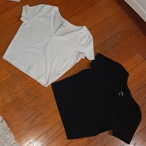 White and black tee shirts